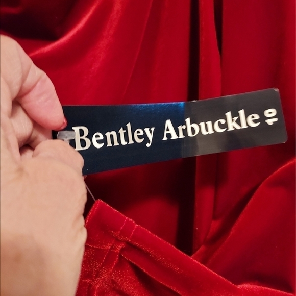 Bentley Arbuckle red velvet NWT size 10 top and skirt - Picture 2 of 14